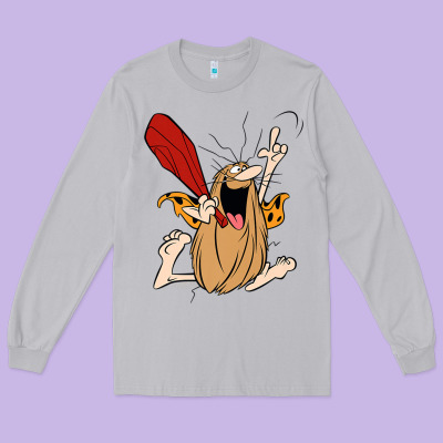 Captain Caveman Captain Caveman Unga Bunga Premium T Shirt Long Sleeve Tee Designed By Pixelflow