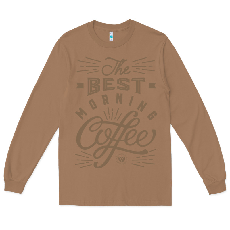 The Best Morning Coffee Long Sleeve Tee by PixelFlow | Teevron