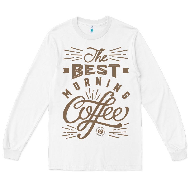 The Best Morning Coffee Long Sleeve Tee by PixelFlow | Teevron