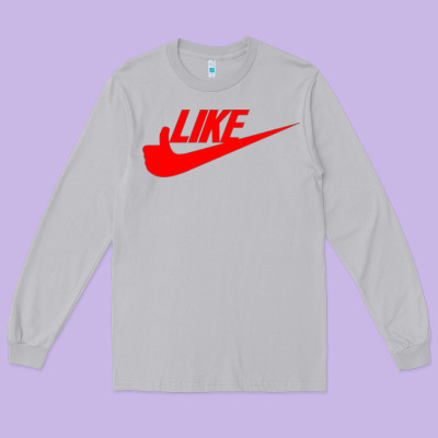 Like Long Sleeve Tee Designed By Pixelflow