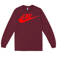 Burgundy like Long Sleeve Tee - PixelFlow