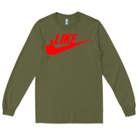 Army Green like Long Sleeve Tee - PixelFlow