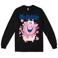 Black Mr bubble makes bath time fun Long Sleeve Tee - PixelFlow