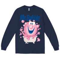 Navy Mr bubble makes bath time fun Long Sleeve Tee - PixelFlow