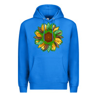 True Royal st patricks sunflower with leopard  shamrock and glitter Premium Hoodie - Artiststas