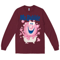 Burgundy Mr bubble makes bath time fun Long Sleeve Tee - PixelFlow