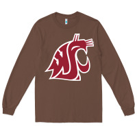 Chestnut washington state cougars Long Sleeve Tee - PixelFlow