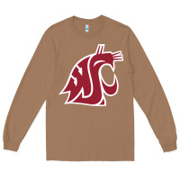 Toasted Coconut washington state cougars Long Sleeve Tee - PixelFlow