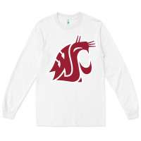 White washington state cougars Long Sleeve Tee - PixelFlow