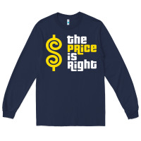 Navy price is right Long Sleeve Tee - PixelFlow