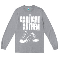 Heather Grey fallon gaslight anthem musisi Long Sleeve Tee - PixelFlow