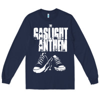 Navy fallon gaslight anthem musisi Long Sleeve Tee - PixelFlow