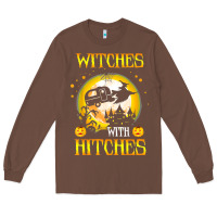 Chestnut witches with hitches funny halloween costume gift Long Sleeve Tee - PixelFlow