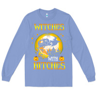 Colony Blue witches with hitches funny halloween costume gift Long Sleeve Tee - PixelFlow