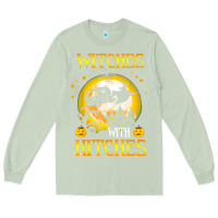 Matcha witches with hitches funny halloween costume gift Long Sleeve Tee - PixelFlow