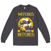Smoke witches with hitches funny halloween costume gift Long Sleeve Tee - PixelFlow