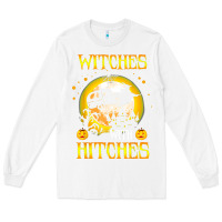 White witches with hitches funny halloween costume gift Long Sleeve Tee - PixelFlow