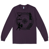 Plum the four stoic virtues Long Sleeve Tee - PixelFlow