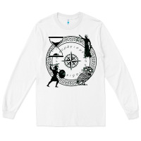 White the four stoic virtues Long Sleeve Tee - PixelFlow