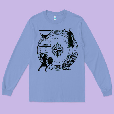The Four Stoic Virtues Long Sleeve Tee Designed By Pixelflow