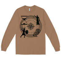 Toasted Coconut the four stoic virtues Long Sleeve Tee - PixelFlow