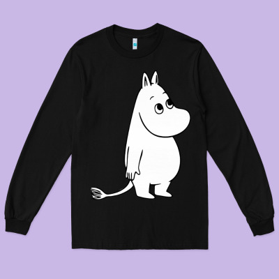 Moomin Character Long Sleeve Tee Designed By Pixelflow