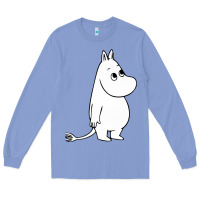 Colony Blue moomin character Long Sleeve Tee - PixelFlow