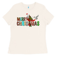 Bone Merry christmas cross Ladies Tee - FaDigitalArtStudio