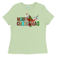 Matcha Merry christmas cross Ladies Tee - FaDigitalArtStudio