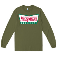 Army Green krispy kreme Long Sleeve Tee - PixelFlow