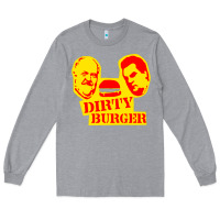 Heather Grey dirty burger Long Sleeve Tee - PixelFlow