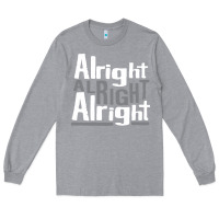Heather Grey matthew mcconaughey dazed & confused alright alright alright hipster t Long Sleeve Tee - PixelFlow