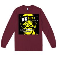 Burgundy U.K. SUBS special music punk Long Sleeve Tee - PixelFlow