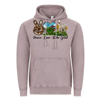 Vintage Zinc Peace Love Kiko Goat Vintage Hoodie - LillyAllenDesigns