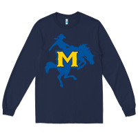 Navy mcneese  athletics Long Sleeve Tee - PixelFlow