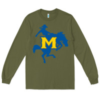 Army Green mcneese  athletics Long Sleeve Tee - PixelFlow