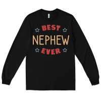 Black Best nephew ever Long Sleeve Tee - PixelFlow