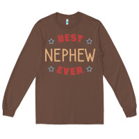 Chestnut Best nephew ever Long Sleeve Tee - PixelFlow