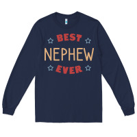 Navy Best nephew ever Long Sleeve Tee - PixelFlow