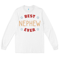 White Best nephew ever Long Sleeve Tee - PixelFlow