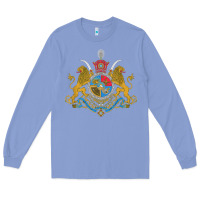 Colony Blue Iran Coat of arms Flag souvenir Iranian Persian Long Sleeve Tee - PixelFlow