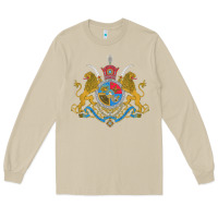 Mushroom Iran Coat of arms Flag souvenir Iranian Persian Long Sleeve Tee - PixelFlow