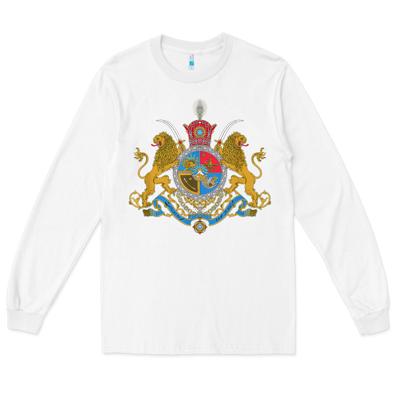 Iran Coat Of Arms Flag Souvenir Iranian Persian Long Sleeve Tee by PixelFlow | Teevron