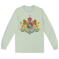 Matcha Iran Coat of arms Flag souvenir Iranian Persian Long Sleeve Tee - PixelFlow