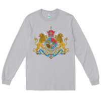 Moon Dust Iran Coat of arms Flag souvenir Iranian Persian Long Sleeve Tee - PixelFlow