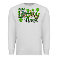 Dove Grey St. Patrick's Day One Lucky Nana Premium Sweatshirt - RanaPortraitStore