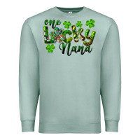 Seafoam St. Patrick's Day One Lucky Nana Premium Sweatshirt - RanaPortraitStore