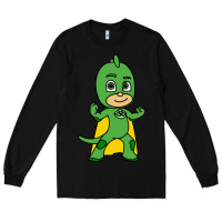 Black gekko cat boy Long Sleeve Tee - PixelFlow