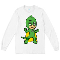 White gekko cat boy Long Sleeve Tee - PixelFlow