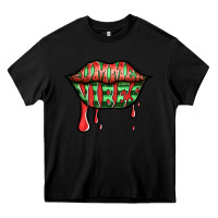 Black summer vibes watermelon lips Heavy Core Tee - Jasminsmagicworld